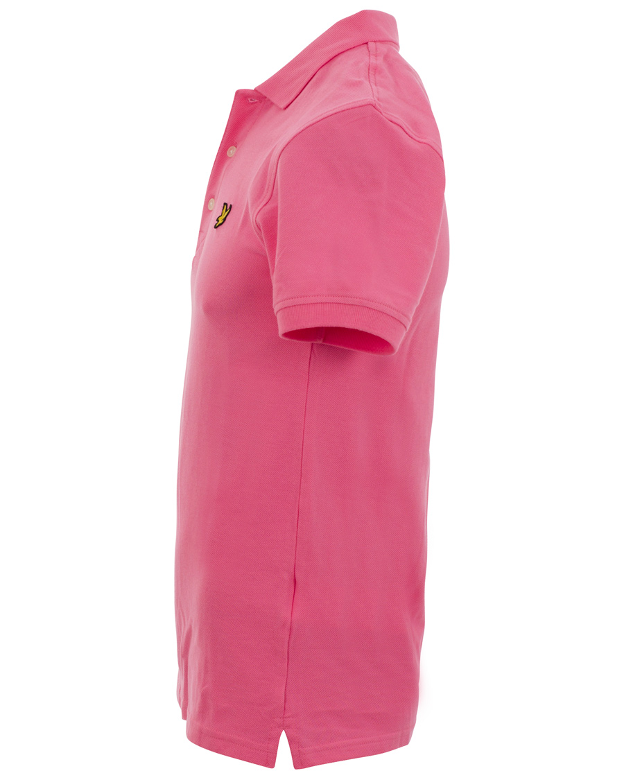 Heren | Polo's | Lyle & Scott | Plain Pique Polo Shirt Hot Pink
