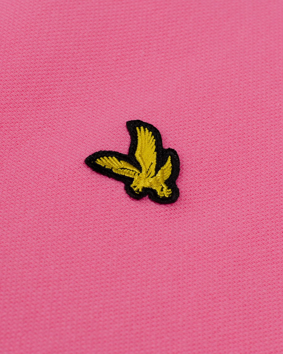 Heren | Polo's | Lyle & Scott | Plain Pique Polo Shirt Hot Pink