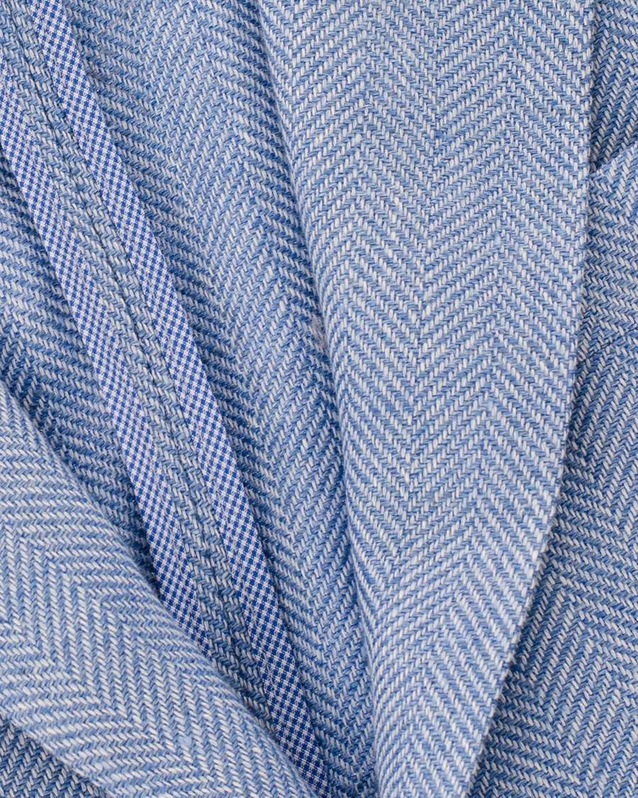 Heren | Blazers | Morris Heritage | Keith Herringbone Blazer Light Blue