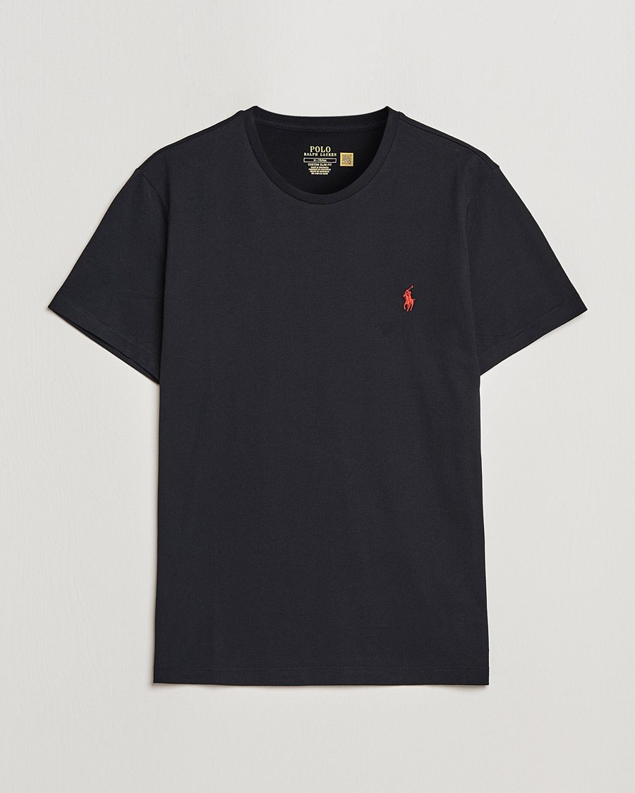 Heren | T-shirts | Polo Ralph Lauren | Custom Slim Fit Tee RL Black