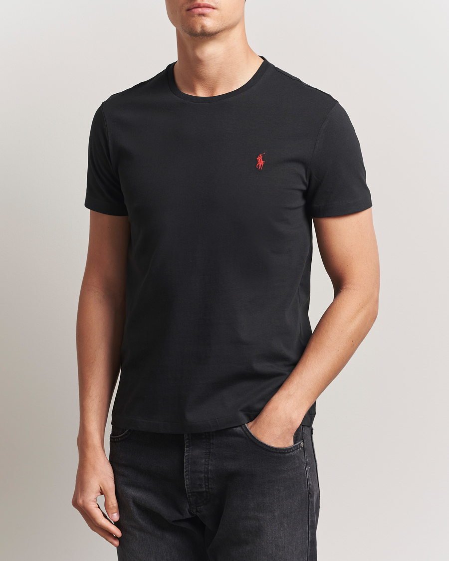 Heren | T-shirts | Polo Ralph Lauren | Custom Slim Fit Tee RL Black