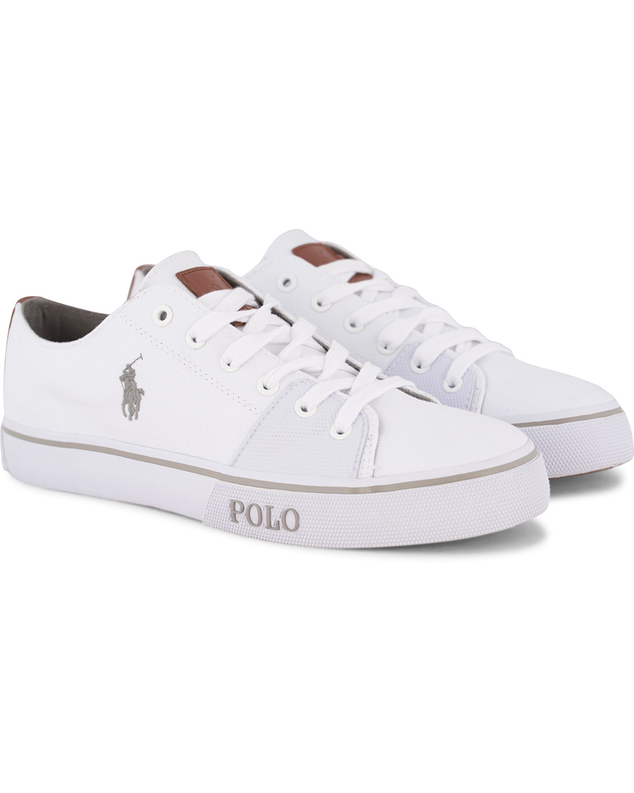 Heren | Polo Ralph Lauren Cantor Low Sneaker Pure White | Polo Ralph Lauren | Cantor Low Sneaker Pure White