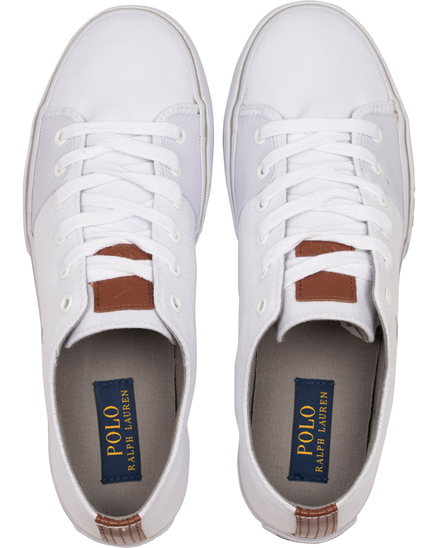 Heren | Polo Ralph Lauren Cantor Low Sneaker Pure White | Polo Ralph Lauren | Cantor Low Sneaker Pure White