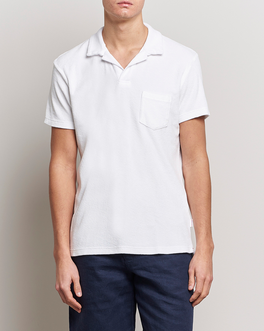 Heren | Poloshirts met korte mouwen | Orlebar Brown | Terry Polo White