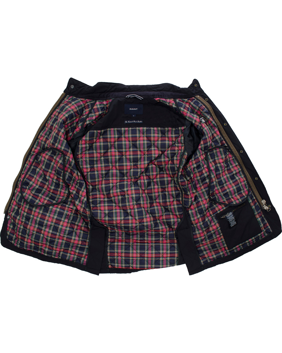 Heren | Jassen | GANT | The Central Park Quilted Jacket Air Force Blue