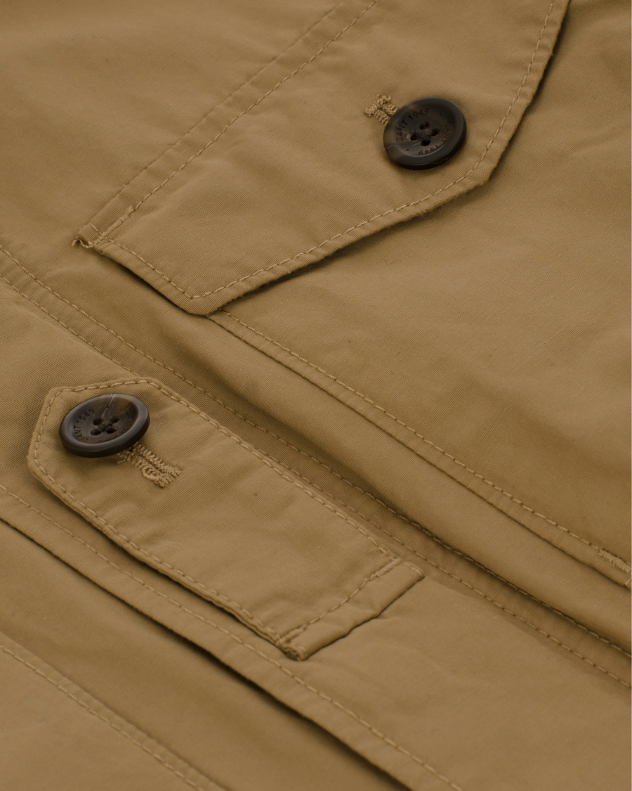 Heren | Jassen | GANT | The Trooper Jacket Safari Khaki