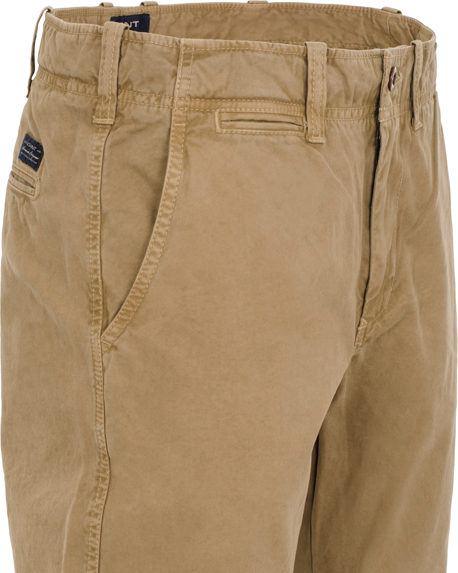 Heren | Broeken | GANT | Soho Broken In Twill Chino Safari Khaki