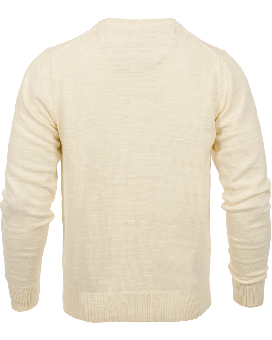 Heren | Truien | GANT | Natural Cotton Retro Flag Crew Ivory
