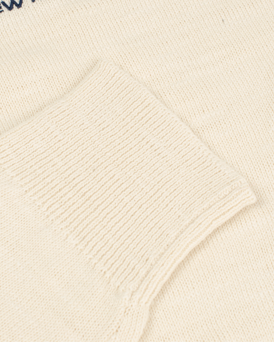 Heren | Truien | GANT | Natural Cotton Retro Flag Crew Ivory