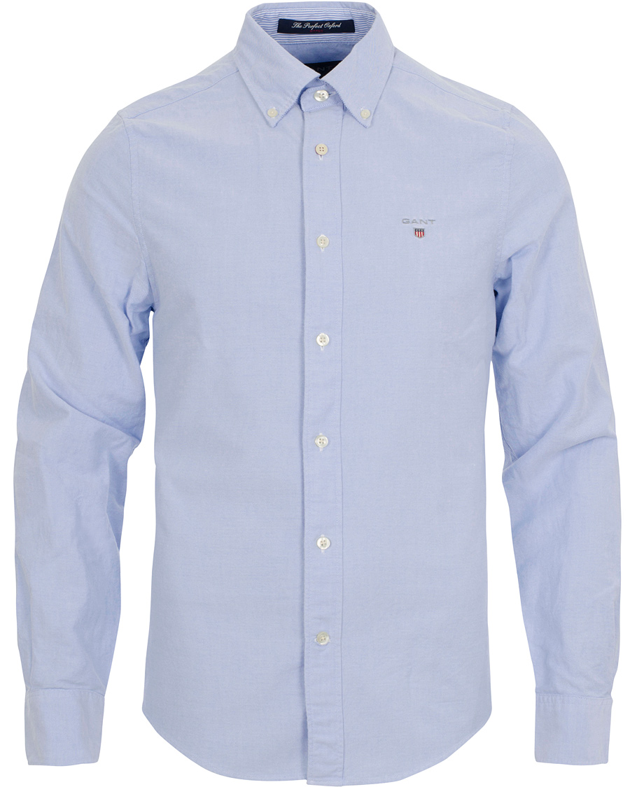 Heren | Overhemden | GANT | The Perfect Oxford Shirt Fitted Body Capri Blue