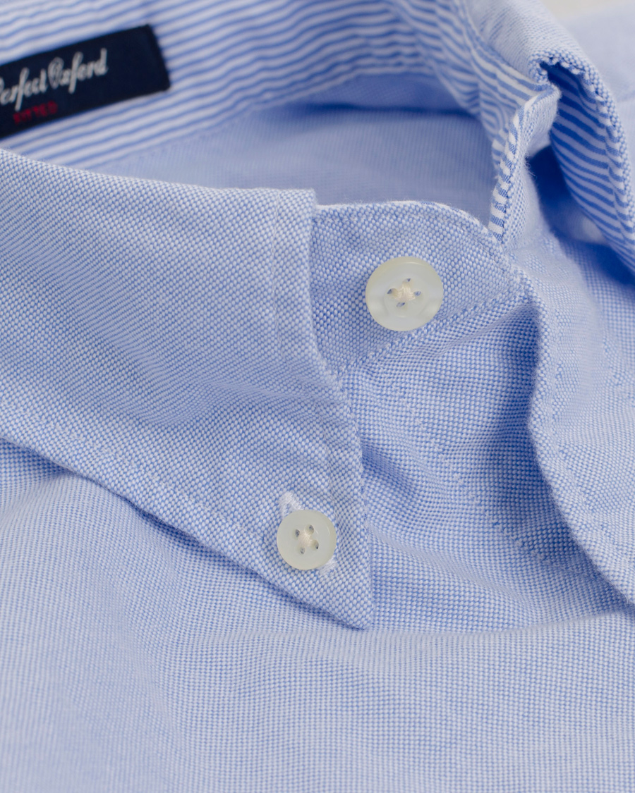 Heren | Overhemden | GANT | The Perfect Oxford Shirt Fitted Body Capri Blue