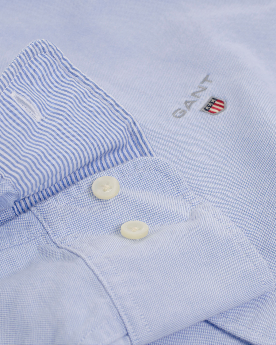 Heren | Overhemden | GANT | The Perfect Oxford Shirt Fitted Body Capri Blue