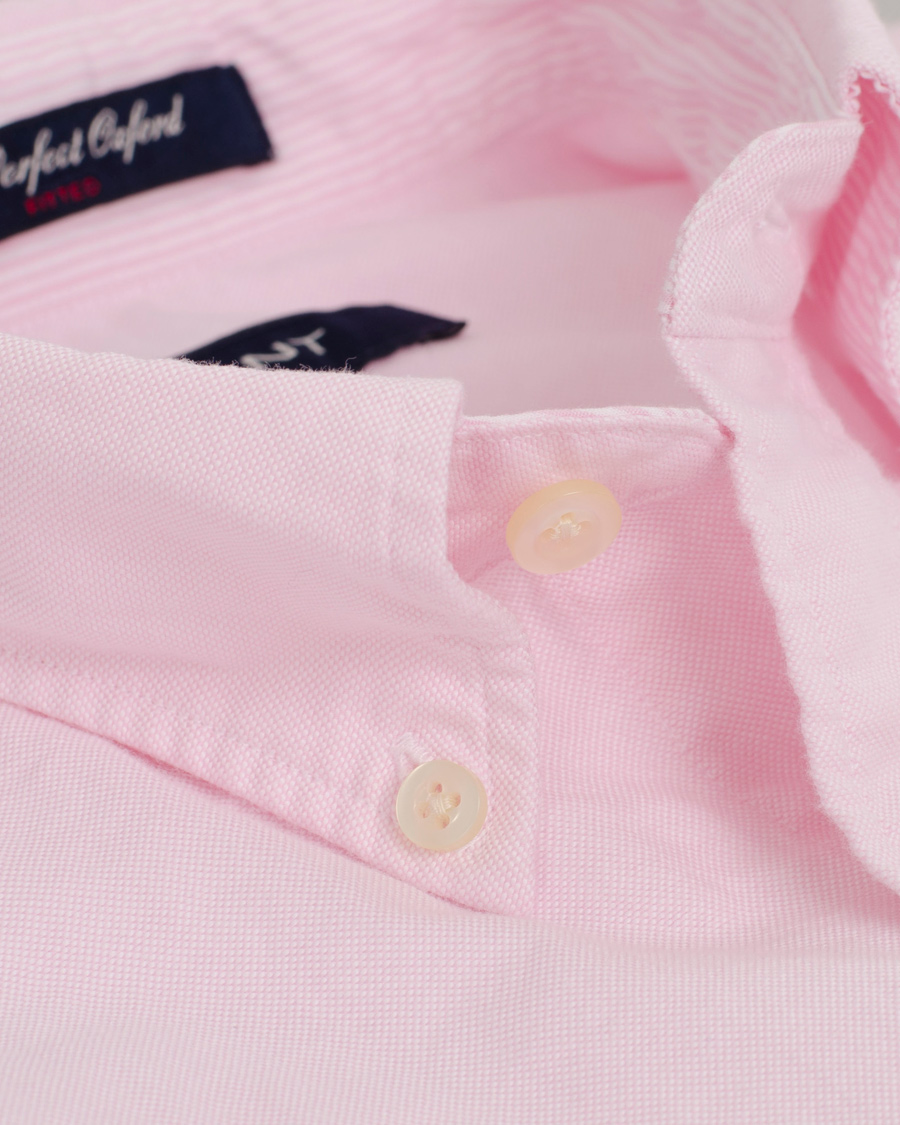 Heren | Overhemden | GANT | The Perfect Oxford Shirt Fitted Body Pastel Pink