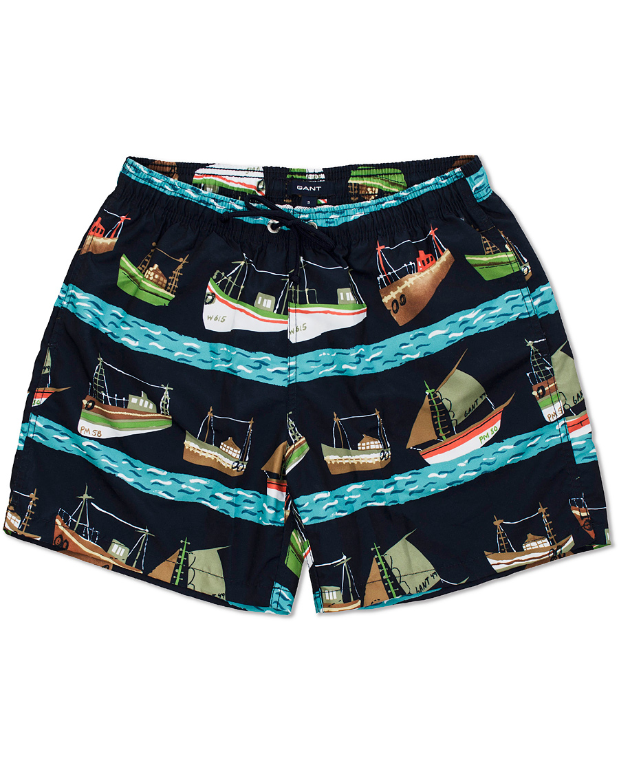 Heren | Zwembroek | GANT | Vintage Sailrace Swim Boxer Classic Blue
