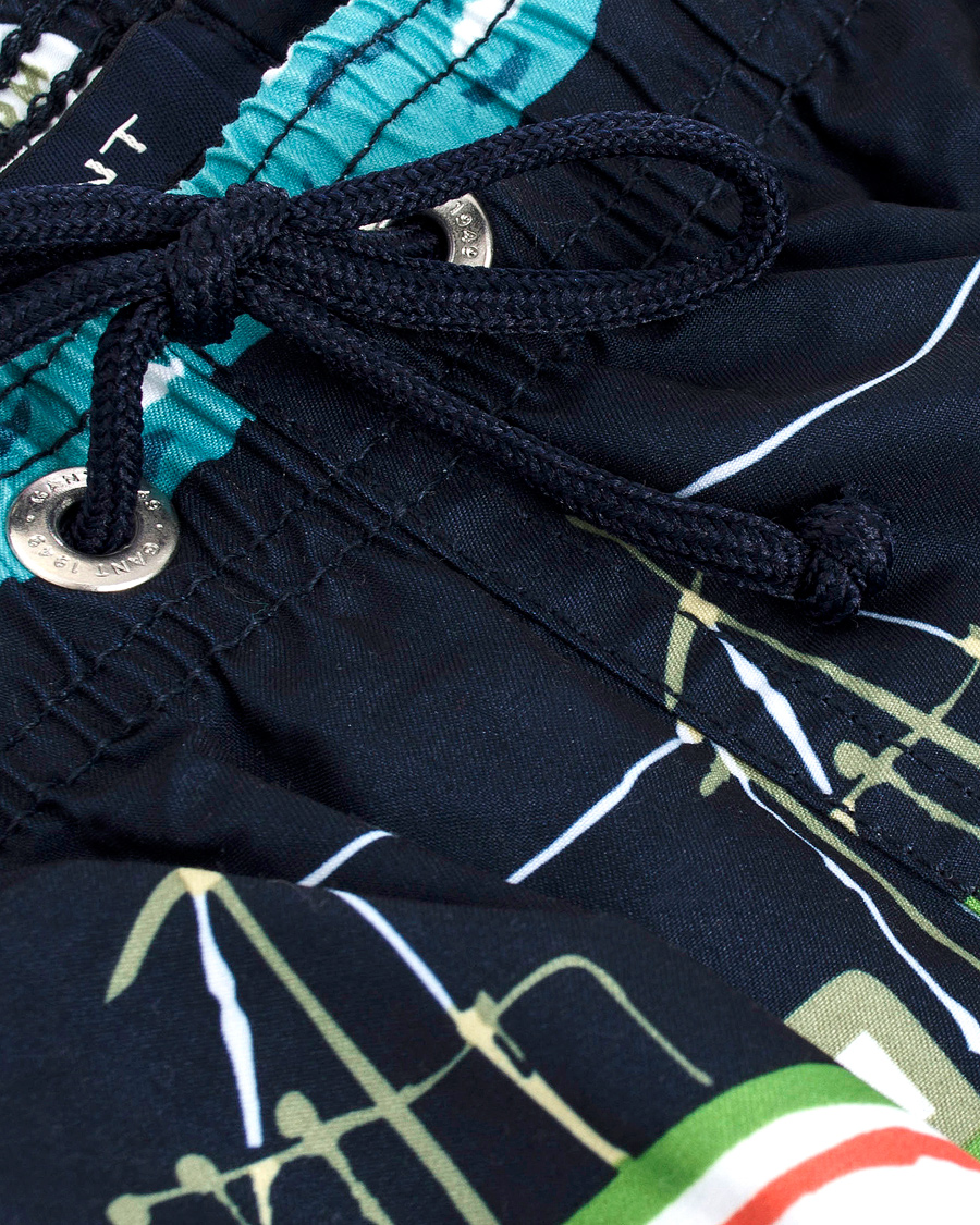 Heren | Zwembroek | GANT | Vintage Sailrace Swim Boxer Classic Blue
