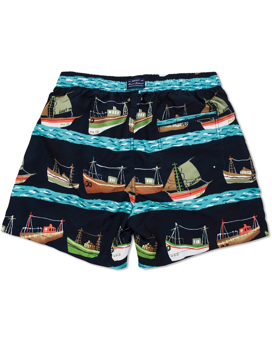 Heren | Zwembroek | GANT | Vintage Sailrace Swim Boxer Classic Blue