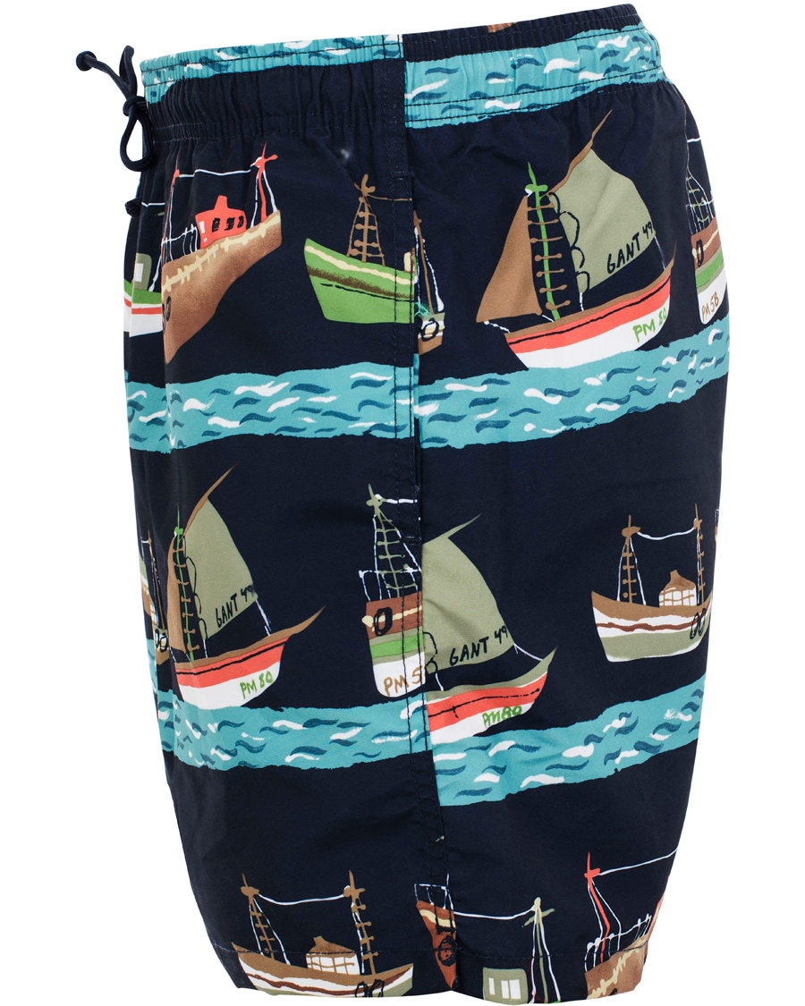 Heren | Zwembroek | GANT | Vintage Sailrace Swim Boxer Classic Blue