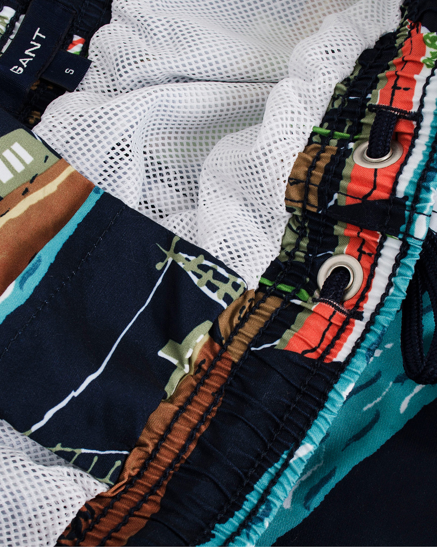 Heren | Zwembroek | GANT | Vintage Sailrace Swim Boxer Classic Blue