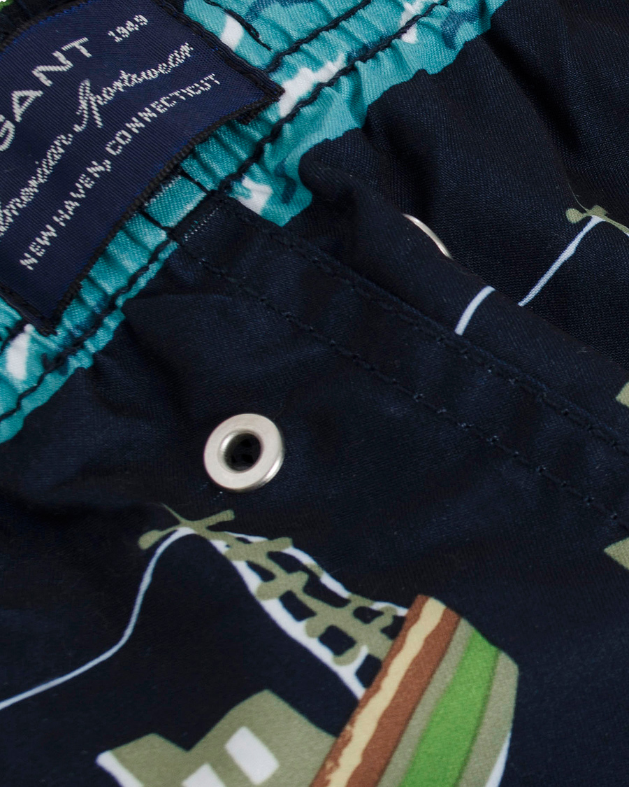 Heren | Zwembroek | GANT | Vintage Sailrace Swim Boxer Classic Blue