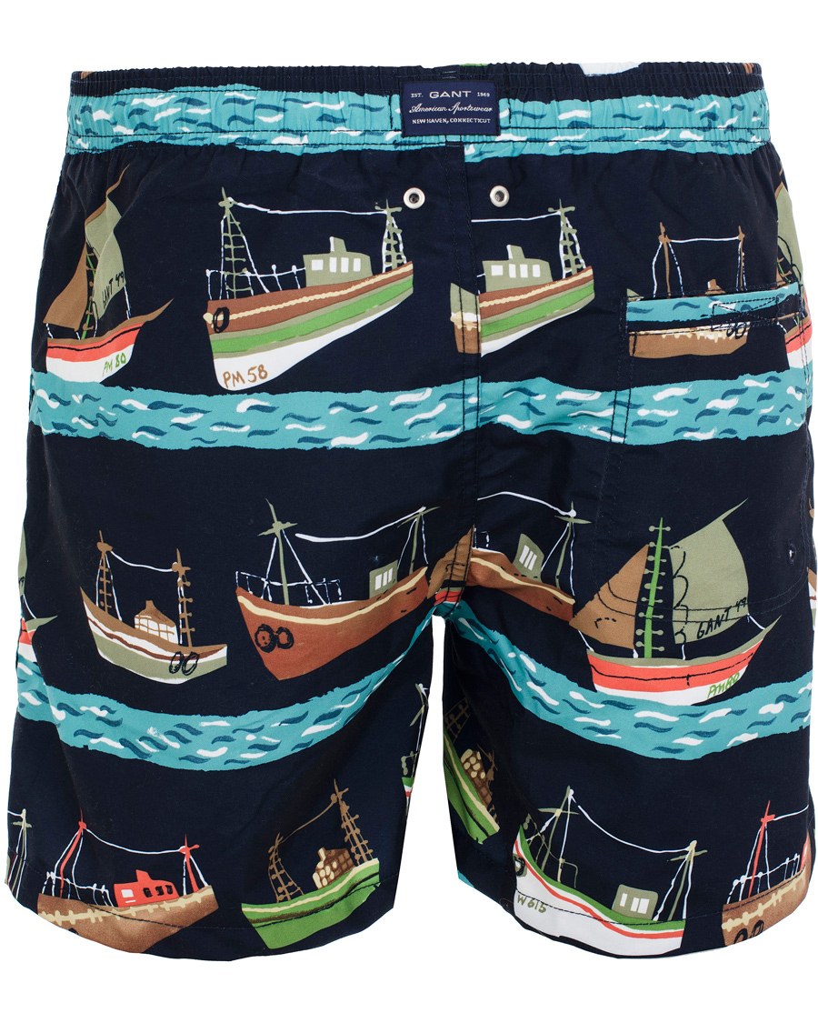 Heren | Zwembroek | GANT | Vintage Sailrace Swim Boxer Classic Blue