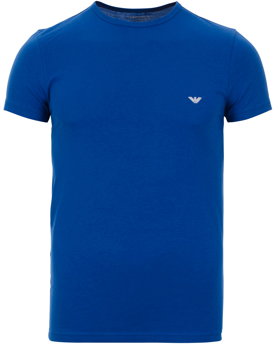 Heren | T-shirts | Emporio Armani | 2-Pack T-shirt Regular Fit Navy/Blue
