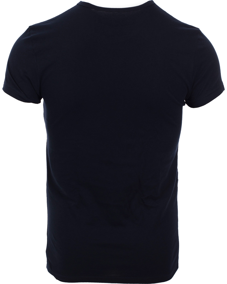 Heren | T-shirts | Emporio Armani | 2-Pack T-shirt Regular Fit Navy/Blue
