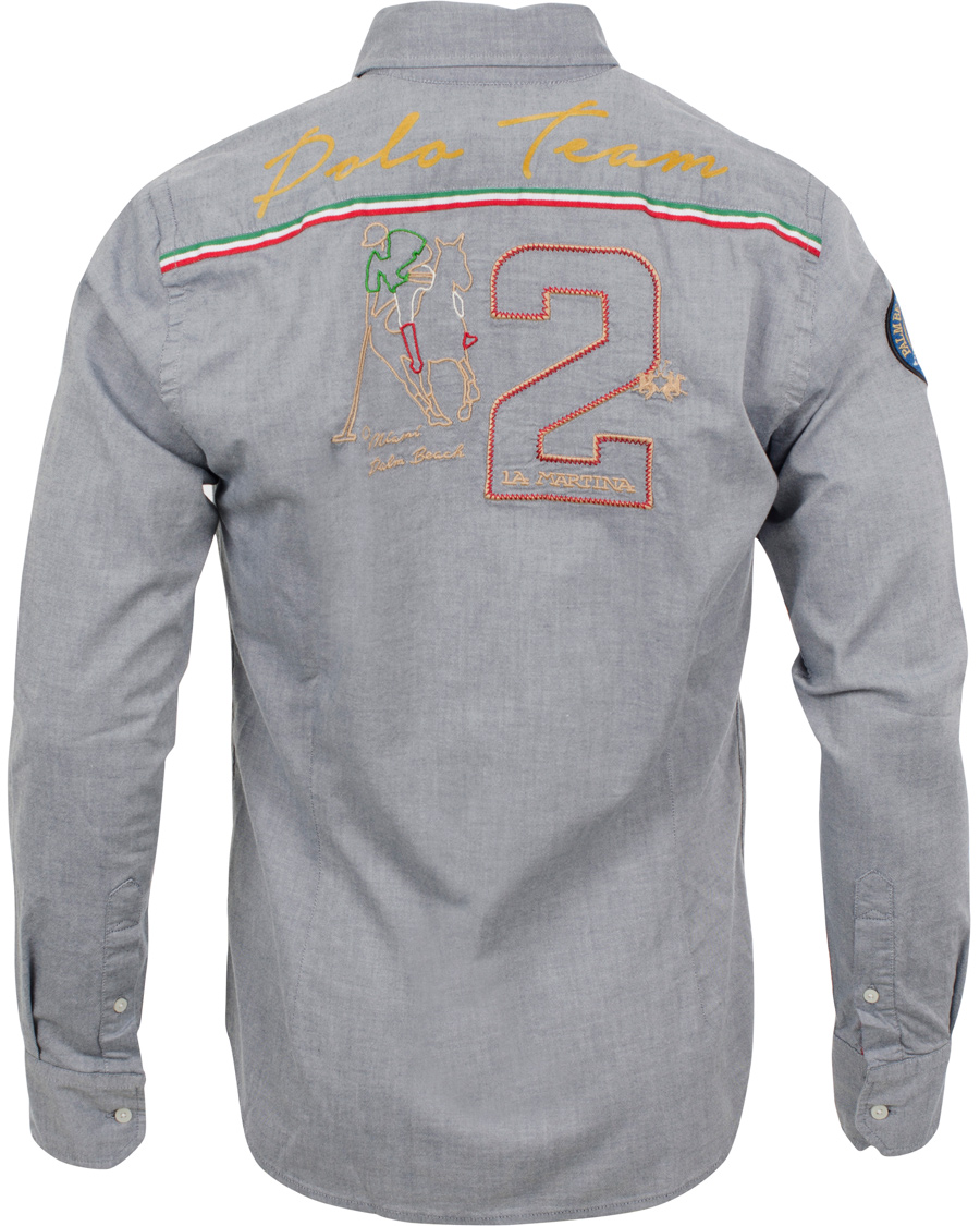 Heren | Overhemden | La Martina | Maserati Oxford Shirt Navy