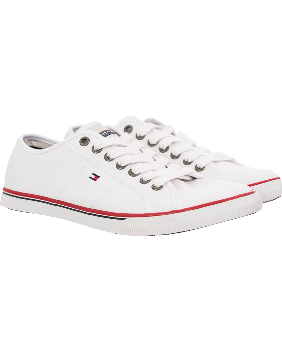 Heren | Tommy Hilfiger Vantage 2D Canvas Sneaker White | Tommy Hilfiger | Vantage 2D Canvas Sneaker White