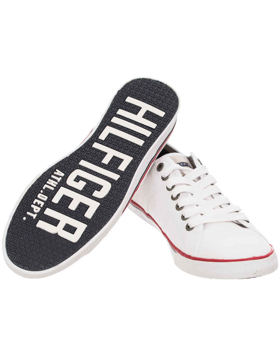 Heren | Tommy Hilfiger Vantage 2D Canvas Sneaker White | Tommy Hilfiger | Vantage 2D Canvas Sneaker White