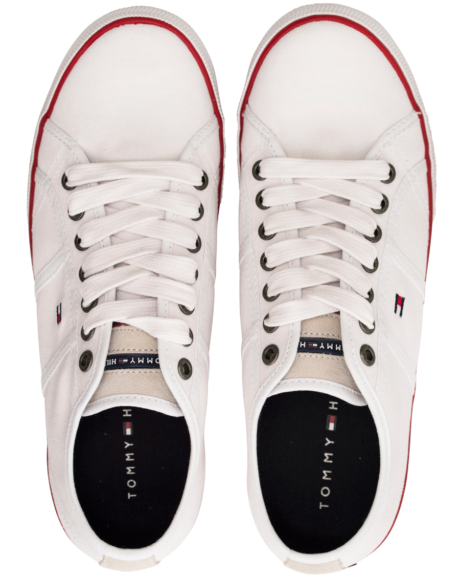 Heren | Tommy Hilfiger Vantage 2D Canvas Sneaker White | Tommy Hilfiger | Vantage 2D Canvas Sneaker White