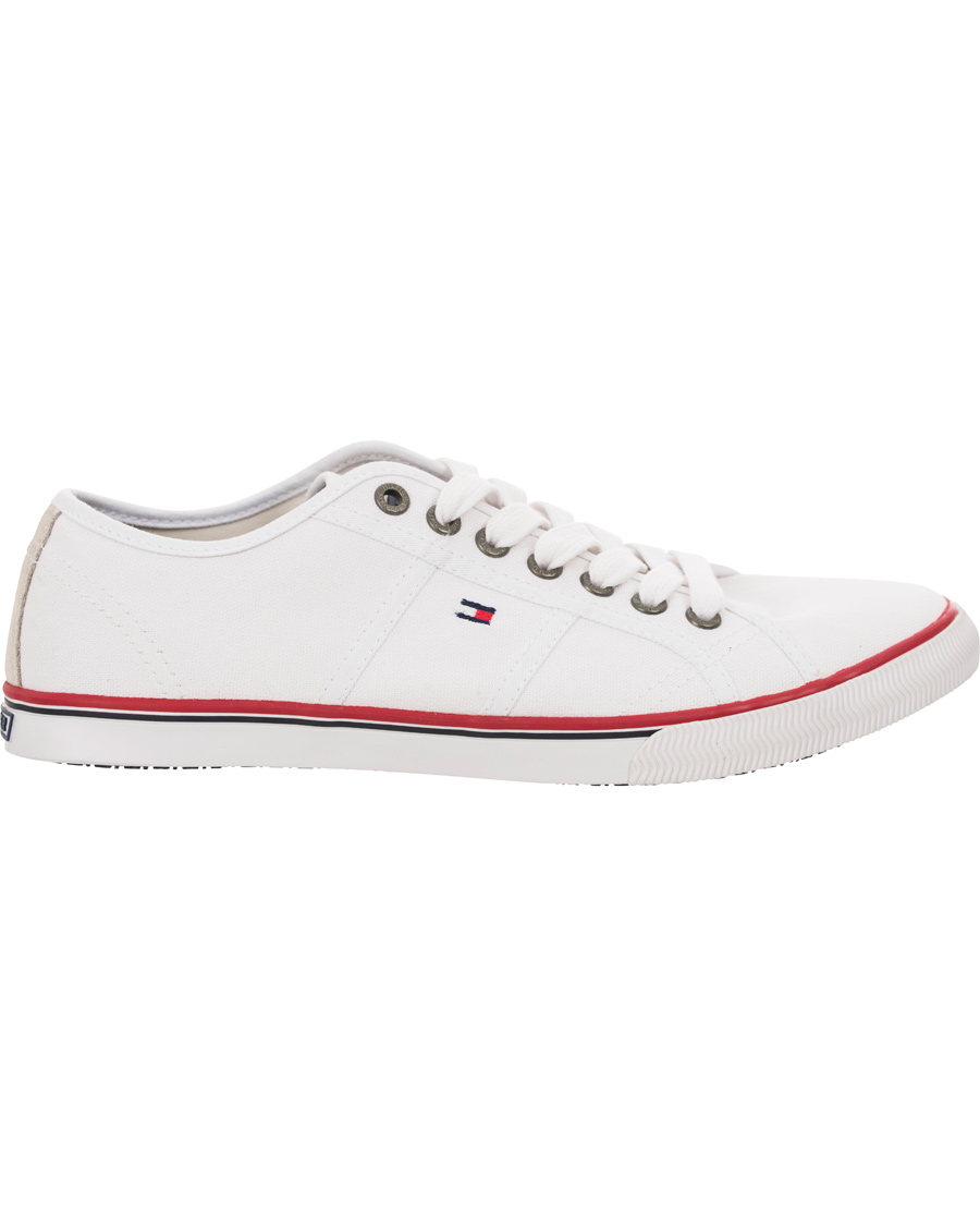 Heren | Tommy Hilfiger Vantage 2D Canvas Sneaker White | Tommy Hilfiger | Vantage 2D Canvas Sneaker White