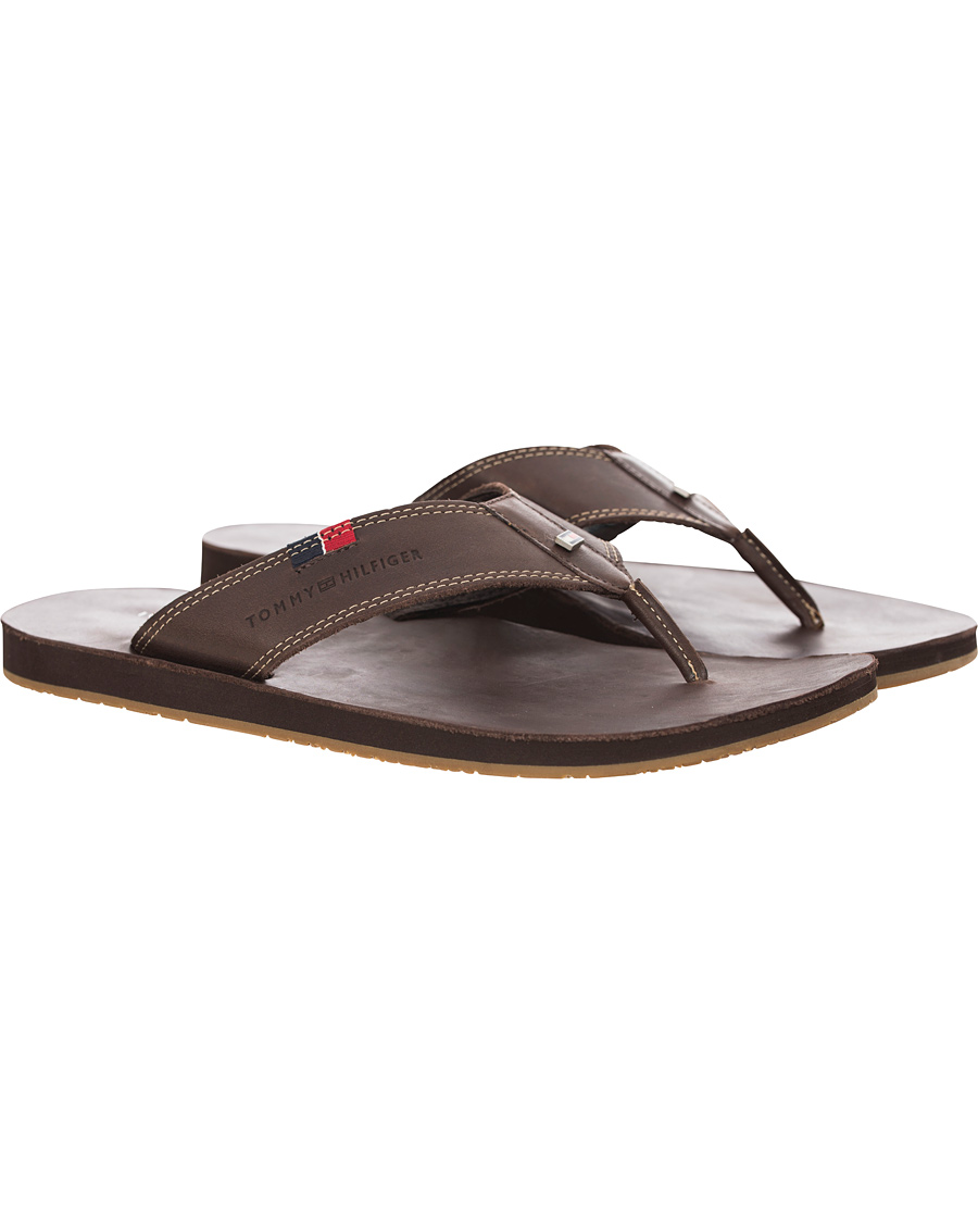 Heren | Tommy Hilfiger Timsbury 7 Leather Sandal Coffee | Tommy Hilfiger | Timsbury 7 Leather Sandal Coffee