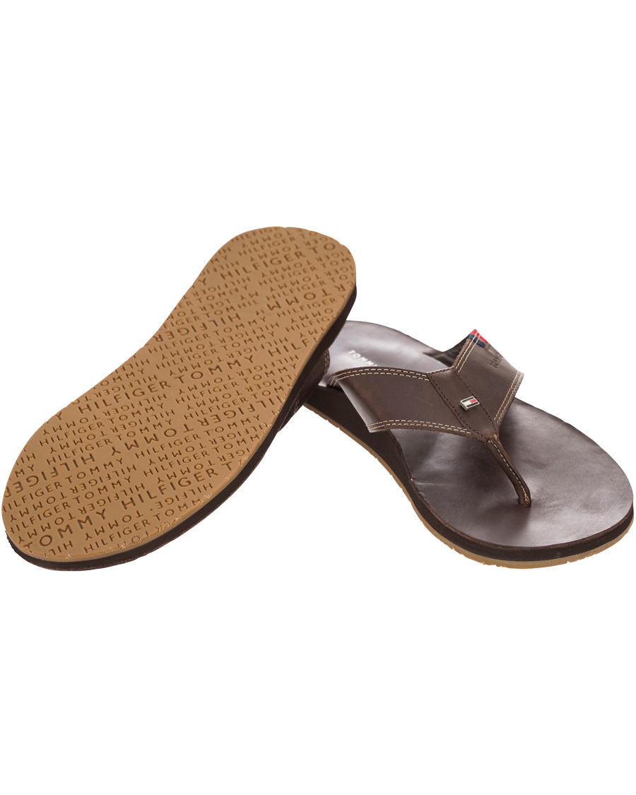 Heren | Tommy Hilfiger Timsbury 7 Leather Sandal Coffee | Tommy Hilfiger | Timsbury 7 Leather Sandal Coffee