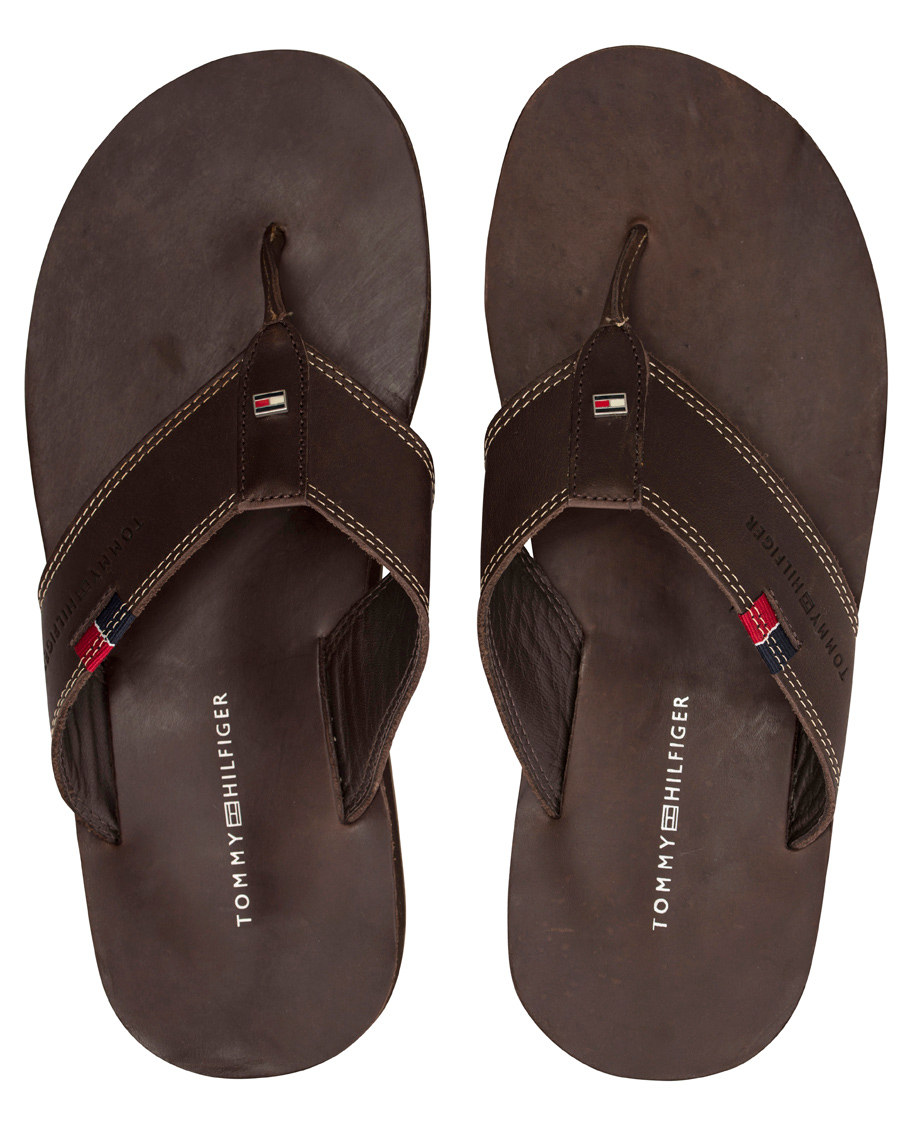 Heren | Tommy Hilfiger Timsbury 7 Leather Sandal Coffee | Tommy Hilfiger | Timsbury 7 Leather Sandal Coffee