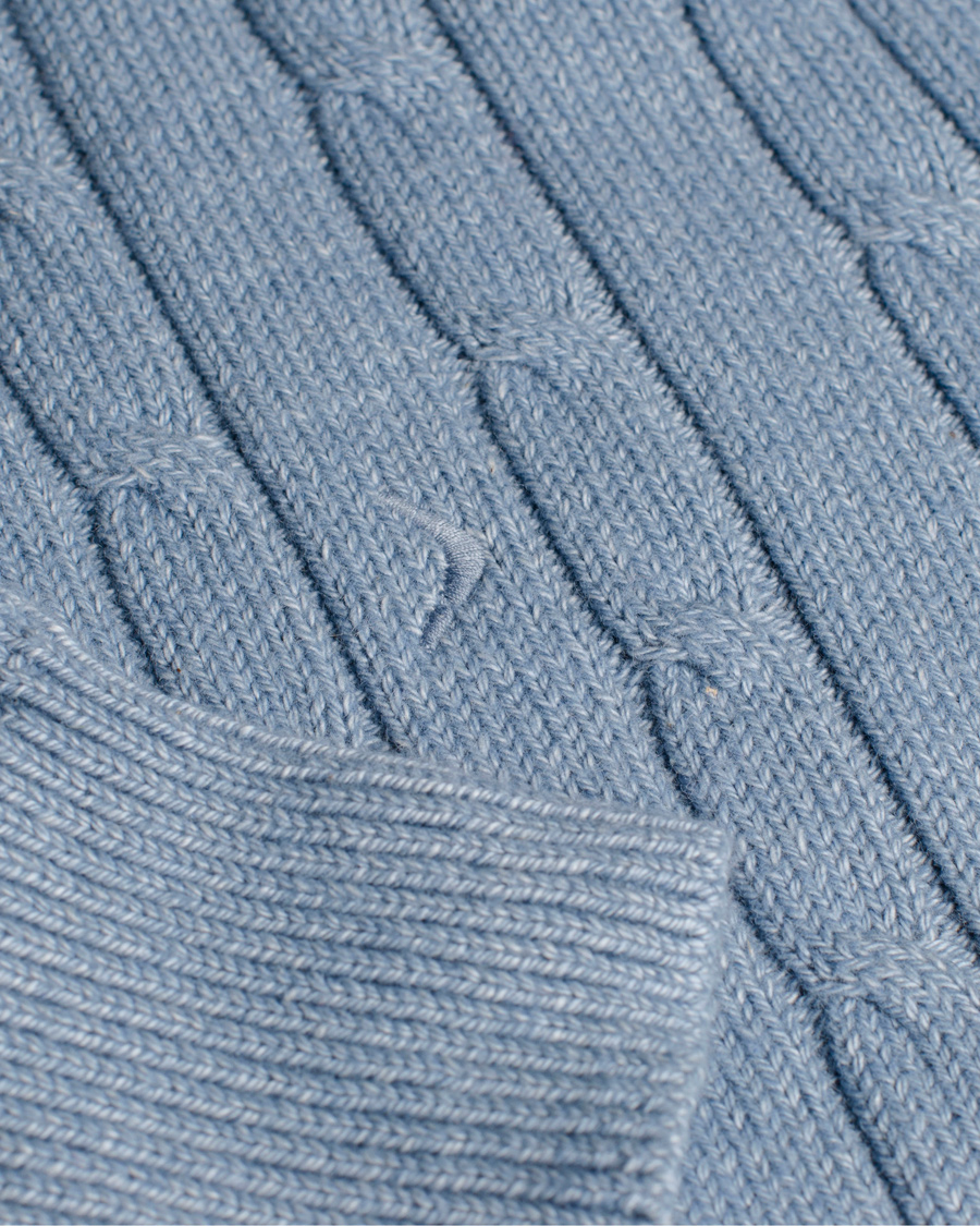 Heren | Truien | Boomerang | Lund Cable Knit Aura Blue