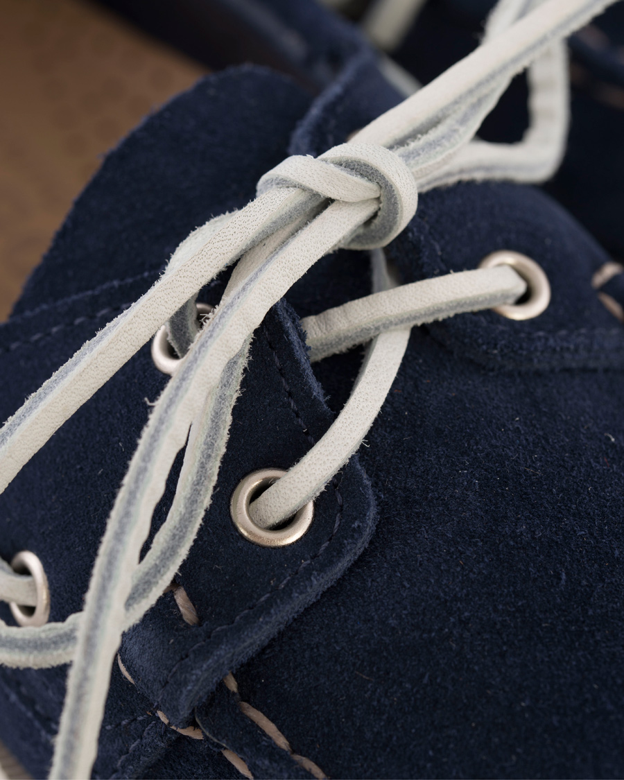 Heren | Sebago Spinnaker Navy Suede/Tan Leather | Sebago | Spinnaker Navy Suede/Tan Leather
