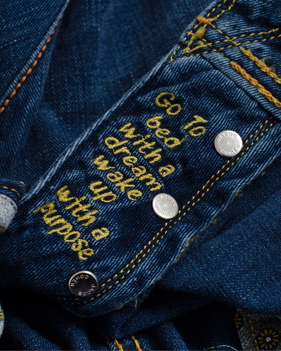 Heren | Jeans | Jacob Cohën | 622 Luxury Edition Jeans Mid Blue/Red Label