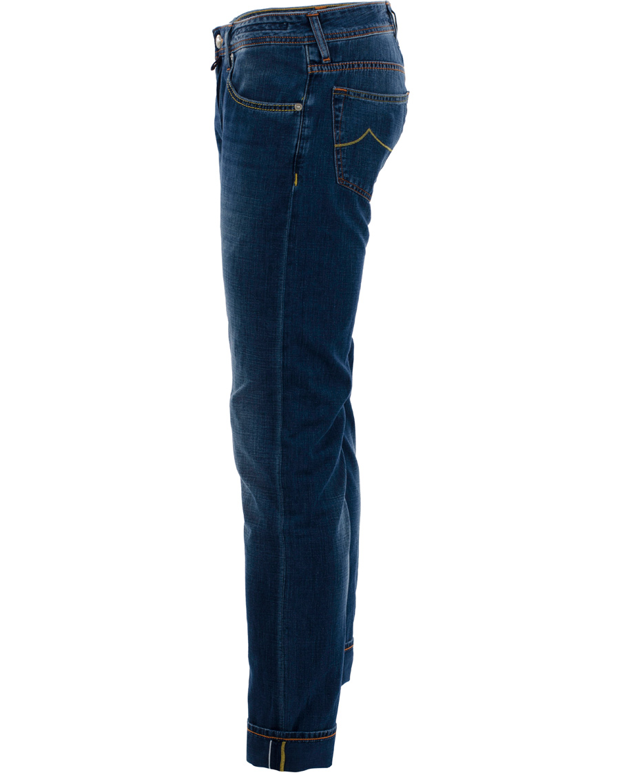 Heren | Jeans | Jacob Cohën | 622 Luxury Edition Jeans Mid Blue/Red Label
