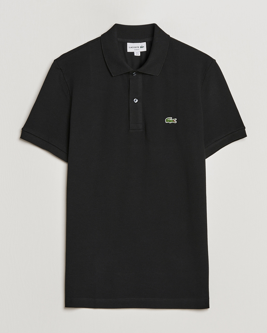 Heren | Polo's | Lacoste | Slim Fit Polo Piké Black