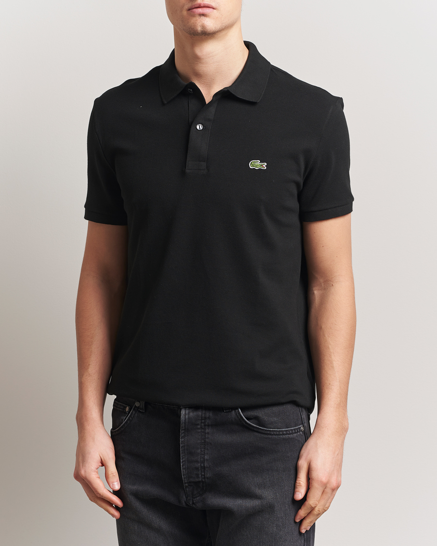 Heren | Polo's | Lacoste | Slim Fit Polo Piké Black