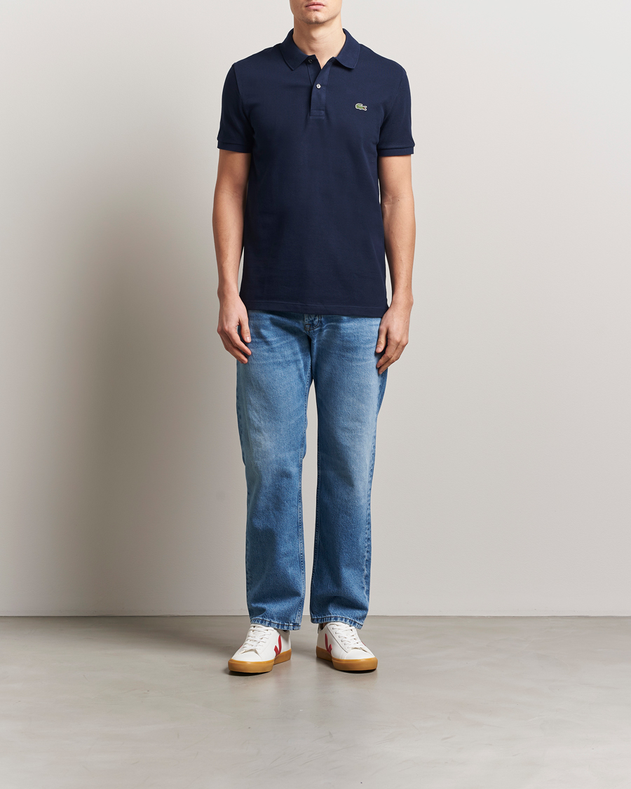 Heren | Polo's | Lacoste | Slim Fit Polo Piké Navy Blue