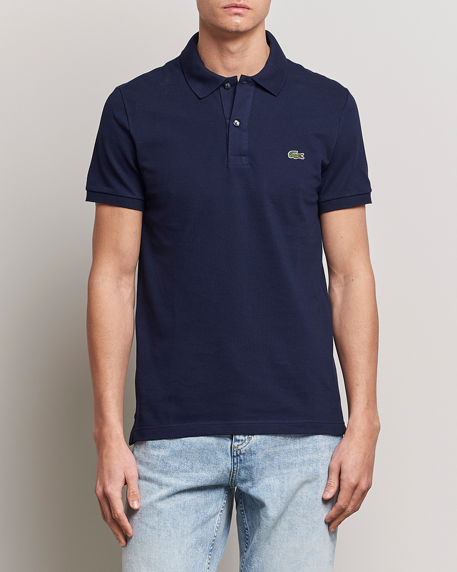 Heren | Polo's | Lacoste | Slim Fit Polo Piké Navy Blue