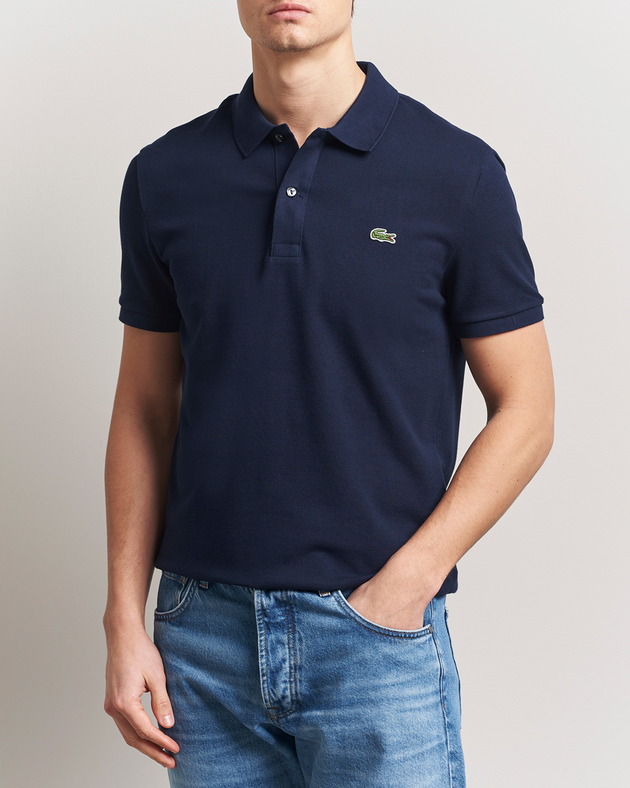 Heren | Polo's | Lacoste | Slim Fit Polo Piké Navy Blue