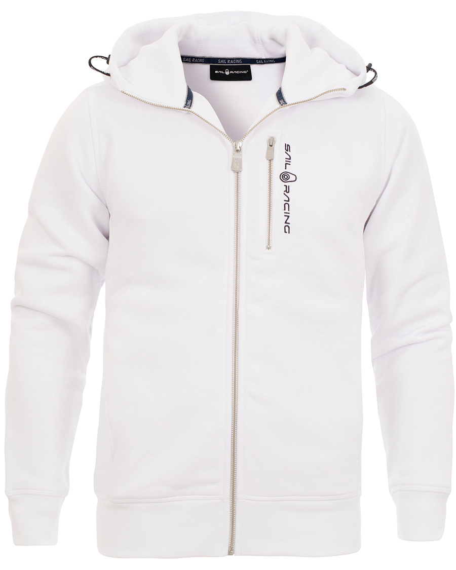 Heren | Truien | Sail Racing | Zip Hood Sweatshirt White