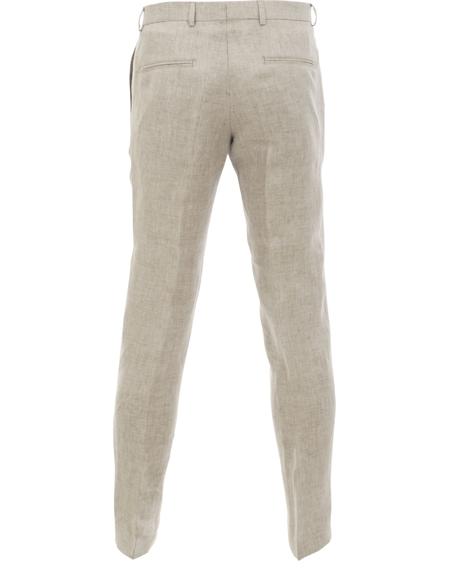 Heren | Broeken | Oscar Jacobson | Damien Linen Trousers Nature