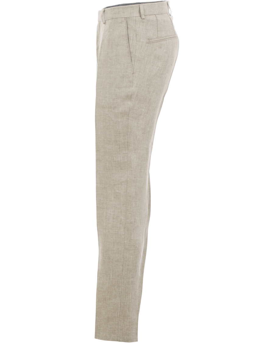 Heren | Broeken | Oscar Jacobson | Damien Linen Trousers Nature