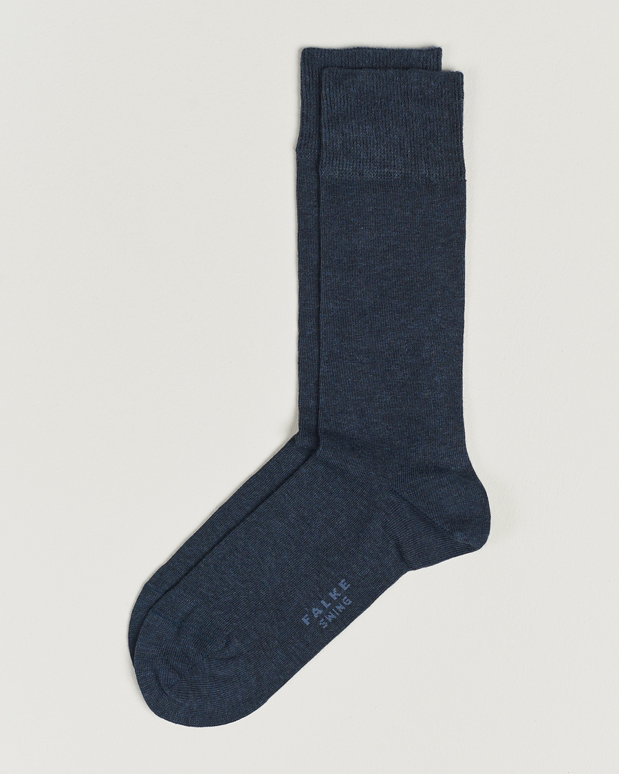 Heren | Ondergoed | Falke | Swing 2-Pack Socks Blue Melange