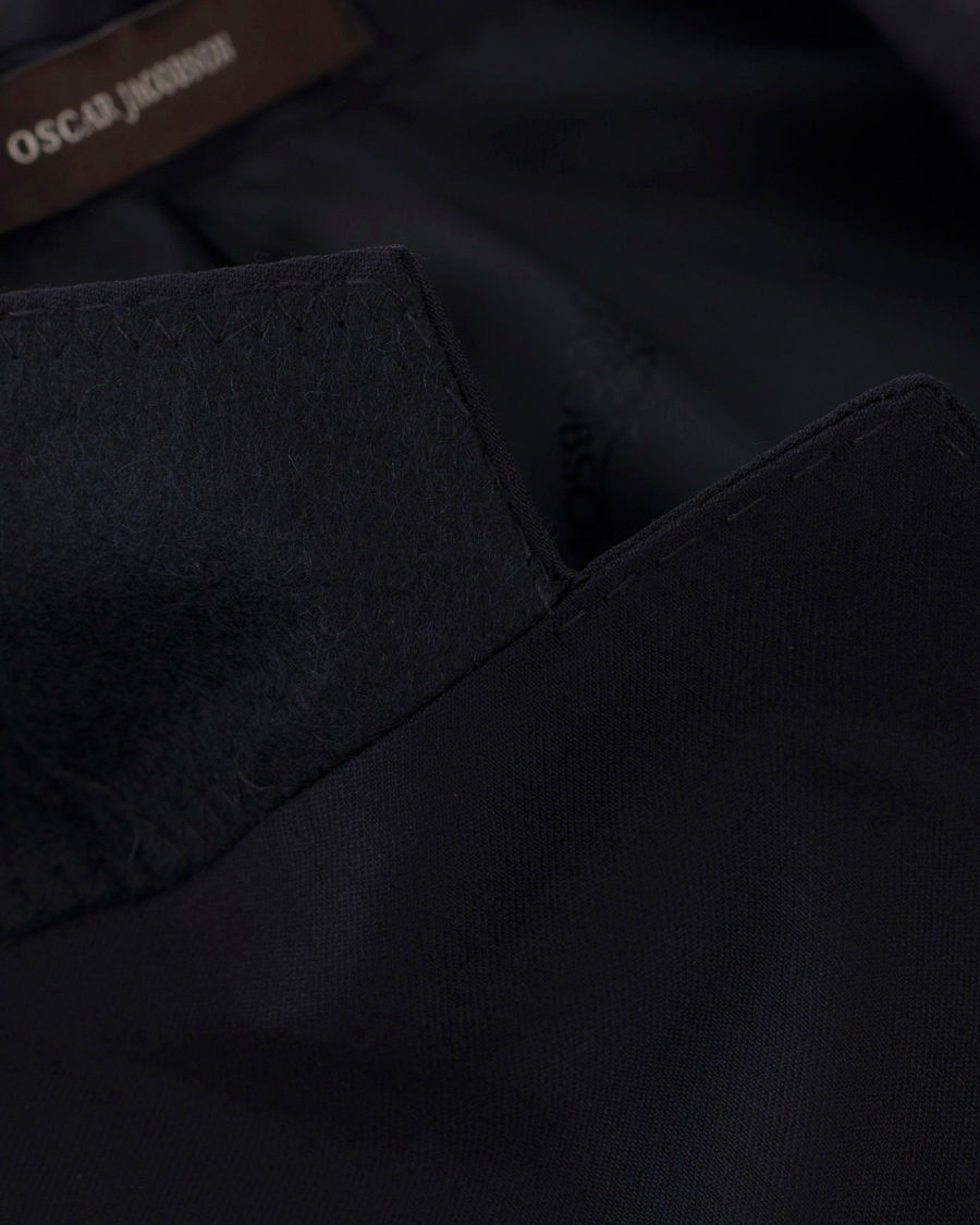 Heren | Blazers | Oscar Jacobson | Edmund Wool/Stretch Blazer Navy 54