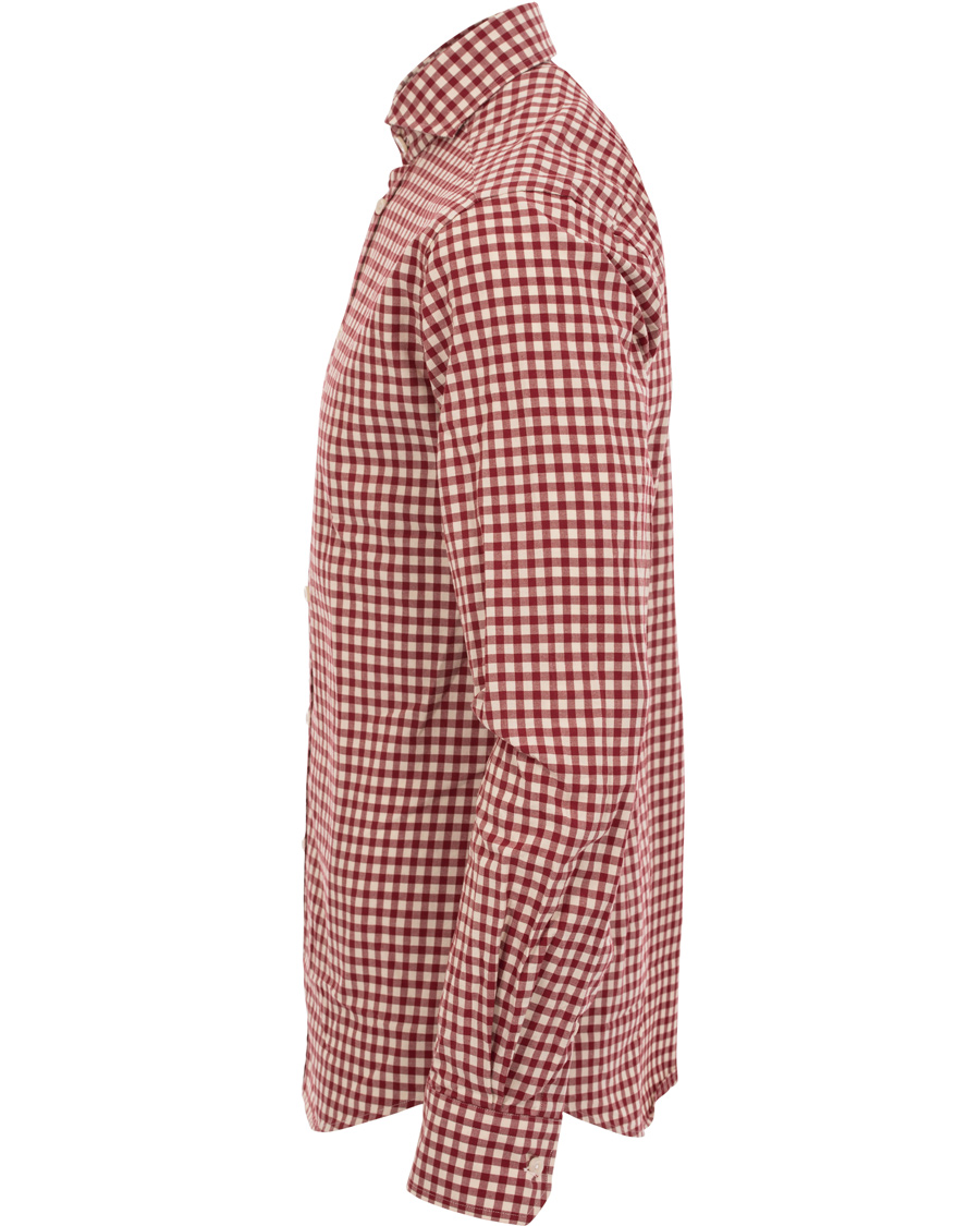 Heren | Overhemden | Eton | Slim Fit Shirt Green Ribbon Check Red