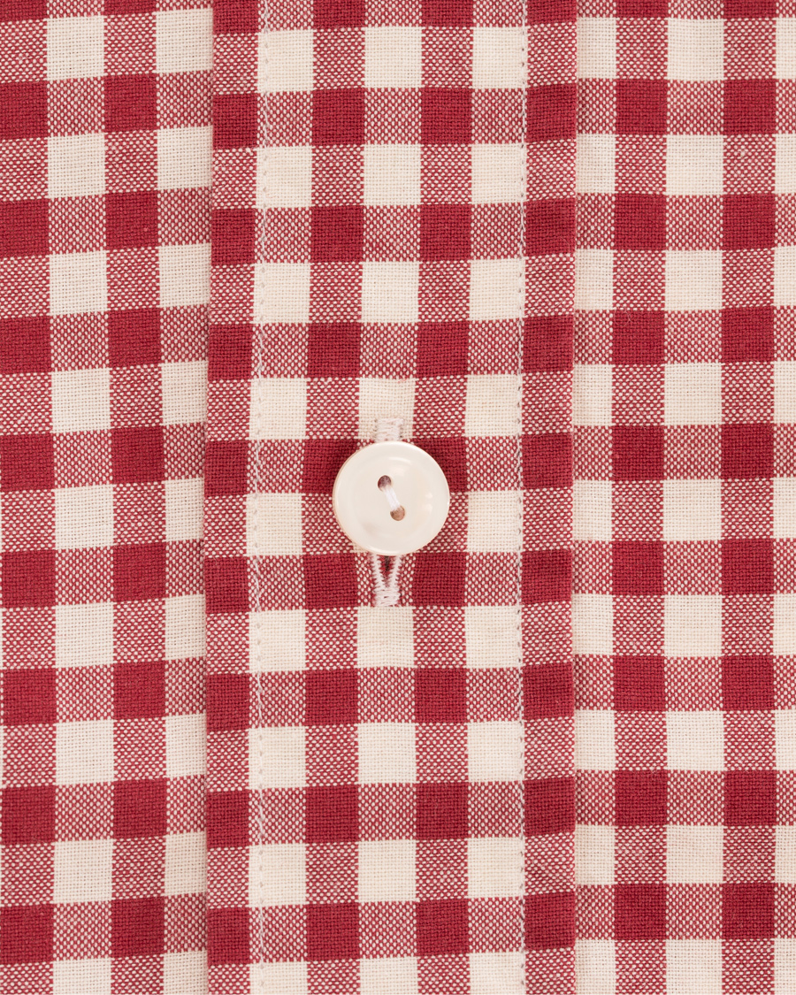 Heren | Overhemden | Eton | Slim Fit Shirt Green Ribbon Check Red